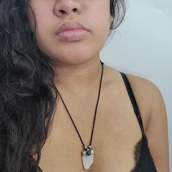 Dainty Stone Necklace Choker Boho Hand Crafted NEW - Picture 6 of 6